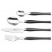 Pradel Excellence Manoir 16-Piece Cutlery Set - Black color