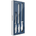 Arcos Riviera 2-piece Ham Carving Knife Set + 1 sharpening rod - white handles