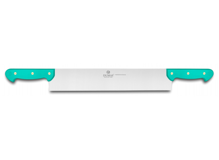 32 Dumas Affil Double Handle Cheese Knife 35cm green