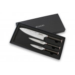 Wusaki Ebony AUS8 3-piece Set with Chef knife + Utility knife + Paring knife